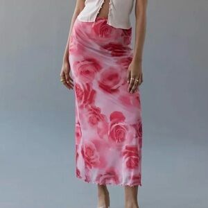 Urban Outfitters Rose Maxi Skirt